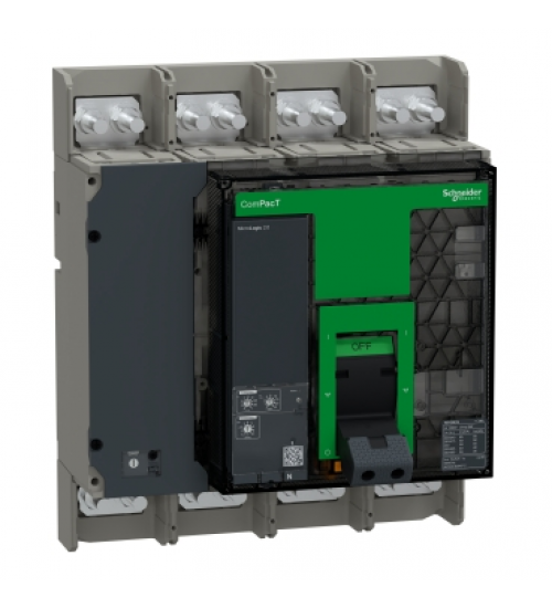 Schneider Electric C100N420FM - Circuit breaker, ComPacT NS1000N, 50kA at 415VAC, 4P, fixed, manually operated, MicroLogic 2.0 control unit, 1000A