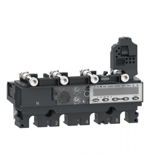 C16H46E160 - 160A 4P 70kA Compact NSX Microprocessor based 6.2E MCCB | Schneider Electric