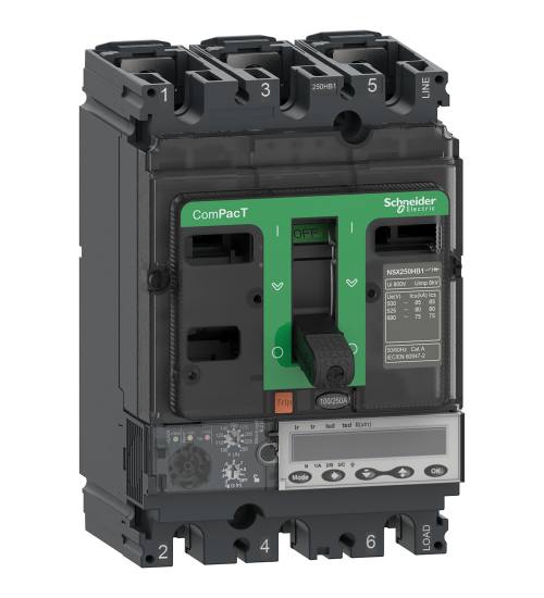 C16N36A160 - NSX160N 50kA AC 3P3D 160A 6.2A | Schneider Electric