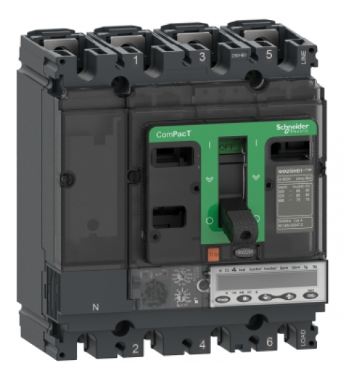 C25V36M220 - Circuit breaker, ComPacT NSX250HB1, 75kA/690VAC, 3 poles, MicroLogic 6.2E-M trip unit 220A - Schneider Electric C25V36M220 - Circuit breaker, ComPacT NSX250HB1, 75kA/690VAC, 3 poles, MicroLogic 6.2E-M trip unit 220A - Schneider Electric