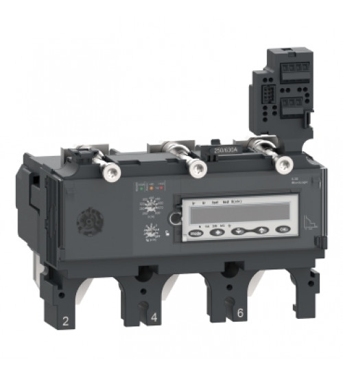 C4036E400 - trip unit MicroLogic 6.3 E for ComPacT NSX 400/630 circuit breakers, electronic, rating 400A, 3 poles 3d - Schneider Electric