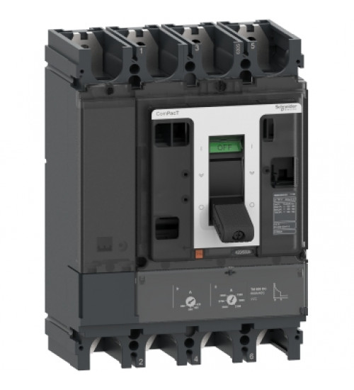 C63F4TM600D - Circuit breaker, ComPacT NSX630F DC, 36kA/750VDC, 4 poles, TM-DC trip unit 600A - Schneider Electric