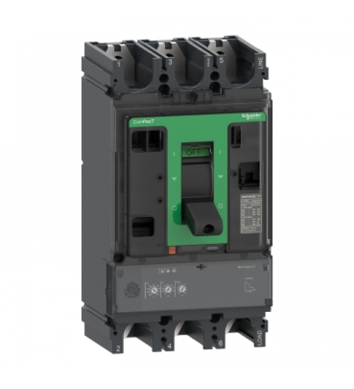 Schneider Electric C63V32D630 - Circuit breaker, ComPacT NSX630HB1, 75kA/690VAC, 3 poles, MicroLogic 2.3 trip unit 630A