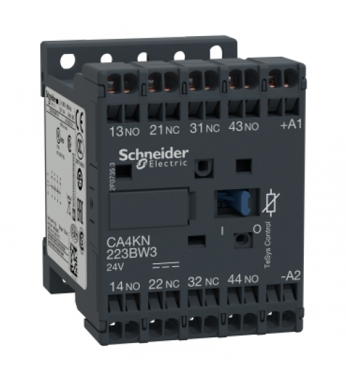 CA4KN223BW3 - TeSys K control relay - 2 NO + 2 NC - <= 690 V - 24 V DC low consumption coil - Schneider Electric