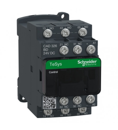 Schneider Electric CAD326BD - TeSys D control relay - 3 NO + 2 NC - 690 V - 24 V DC standard coil