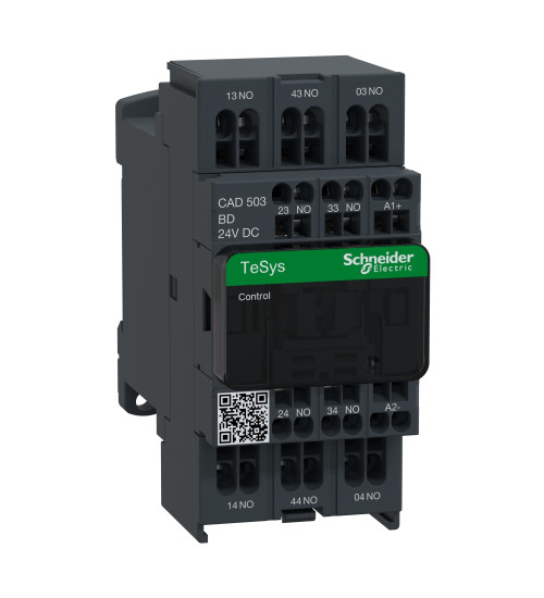 Schneider Electric CAD503BD - TeSys D control relay - 5 NO - 690 V - 24 V DC standard coil