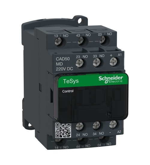 Schneider Electric CAD50MD - TeSys D control relay - 5 NO - 690 V - 220 V DC standard coil
