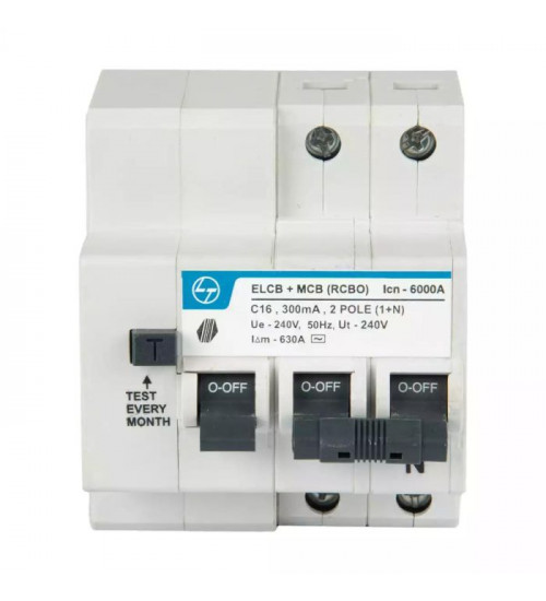 Lauritz Knudsen CB90005OOHO Tripper RCBO(EL+MCB) 63A DP 240V AC 6kA 300mA C Curve