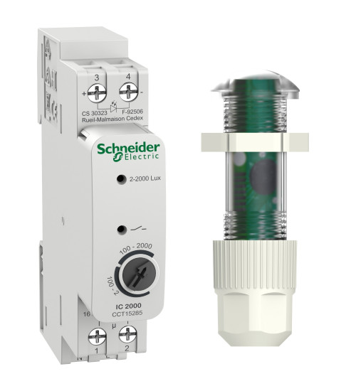 Schneider Electric CCT15285 - Acti 9 IC2000 indoor (2 - 2000 lux) twilight switch