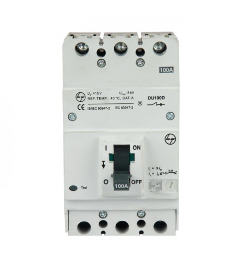 Lauritz Knudsen CM90517OOFO DU100D MCCB 40A 3P 415V AC 18KA Thermal Magnetic 50/60 Hz