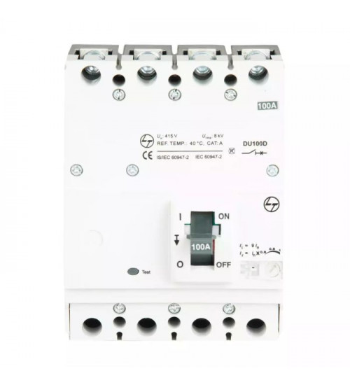 Lauritz Knudsen CM90518OOCO DU100D MCCB 20A 4P 415V AC 18KA Thermal Magnetic 50/60 Hz