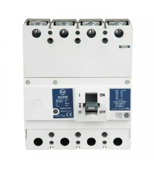 Lauritz Knudsen CM98065OONO DU250 MCCB 200A 4P 415V AC 36kA Thermal Magnetic 50/60 Hz