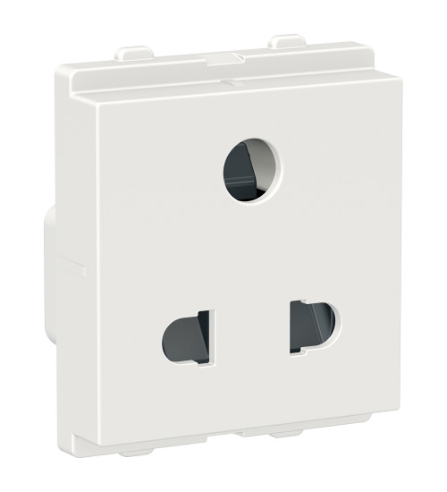 Schneider Electric CPX6SK3PNS_WE - Socket-outlet with shutters, Clipsal X, 6A, 3 pin, white