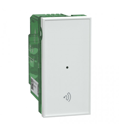 Schneider Electric CS16A1MSW_WE - Connected Switch, Wi-Fi, Wiser, Push Button, 16A, 1 module, White