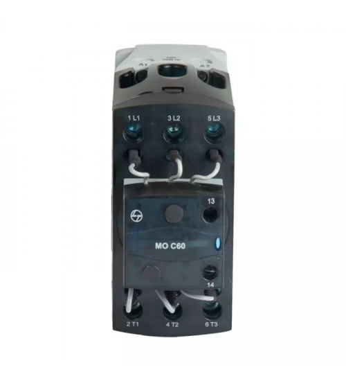 Lauritz Knudsen CS96149BOOO MO C Capacitor Duty Contactor 60kVAr 3P 440V AC In Built 1NO AC-6b 240V AC Coil 50/60 Hz
