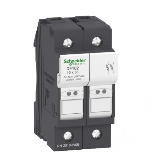Schneider Electric DF102 - Fuse carrier TeSys DF, 2P 32A, fuse size 10x38 mm