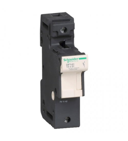 Schneider Electric DF141 - Fuse carrier TeSys DF, 1P 50A, fuse size 14x51 mm