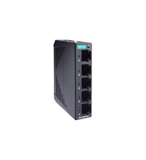 EDS-2005-ELP, EDS-2005-ELP Moxa, Unmanaged Fast Ethernet switch with 5 10/100BaseT(X) ports, 12/24/48 power input, plastic housing, -10 to 60°C operating temperature EDS-2005-ELP, EDS-2005-ELP Moxa, Unmanaged Fast Ethernet switch with 5 10/100BaseT(X) ports, 12/24/48 power input, plastic housing, -10 to 60°C operating temperature