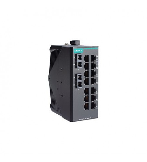 EDS-2016-ML-MM-SC, EDS-2016-ML-MM-SC Moxa, Unmanaged Ethernet switch with 14 10/100BaseT(X) ports, 2 100BaseFX multi-mode ports with SC connectors, -10 to 60°C operating temperature EDS-2016-ML-MM-SC, EDS-2016-ML-MM-SC Moxa, Unmanaged Ethernet switch with 14 10/100BaseT(X) ports, 2 100BaseFX multi-mode ports with SC connectors, -10 to 60°C operating temperature