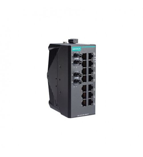 EDS-2016-ML-MM-ST, EDS-2016-ML-MM-ST Moxa, Unmanaged Ethernet switch with 14 10/100BaseT(X) ports, 2 100BaseFX multi-mode ports with ST connectors, -10 to 60°C operating temperature EDS-2016-ML-MM-ST, EDS-2016-ML-MM-ST Moxa, Unmanaged Ethernet switch with 14 10/100BaseT(X) ports, 2 100BaseFX multi-mode ports with ST connectors, -10 to 60°C operating temperature