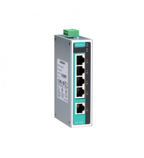 EDS-205A, Moxa EDS-205A Ethernet Switch, Unmanaged, 5 Port, IP30 aluminum housing, EDS-205A Series EDS-205A, Moxa EDS-205A Ethernet Switch, Unmanaged, 5 Port, IP30 aluminum housing, EDS-205A Series