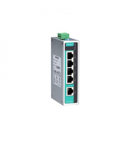 EDS-205A-T, EDS-205A-T Moxa, Unmanaged Ethernet switch with 5 10/100BaseT(X) ports, -40 to 75°C operating temperature EDS-205A-T, EDS-205A-T Moxa, Unmanaged Ethernet switch with 5 10/100BaseT(X) ports, -40 to 75°C operating temperature