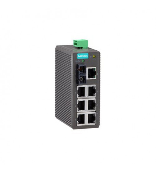 EDS-208-M-SC, EDS-208-M-SC Moxa, Entry-level unmanaged Ethernet switch with 7 10/100BaseT(X) ports, 1 100BaseFX multi-mode port with SC connector, plastic housing, -10 to 60°C operating temperature EDS-208-M-SC, EDS-208-M-SC Moxa, Entry-level unmanaged Ethernet switch with 7 10/100BaseT(X) ports, 1 100BaseFX multi-mode port with SC connector, plastic housing, -10 to 60°C operating temperature