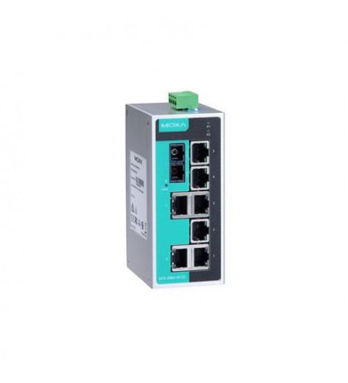 EDS-208A-M-SC, EDS-208A-M-SC Moxa, Unmanaged Ethernet switch with 7 10/100BaseT(X) ports, 1 100BaseFX multi-mode port with SC connector, -10 to 60°C operating temperature EDS-208A-M-SC, EDS-208A-M-SC Moxa, Unmanaged Ethernet switch with 7 10/100BaseT(X) ports, 1 100BaseFX multi-mode port with SC connector, -10 to 60°C operating temperature
