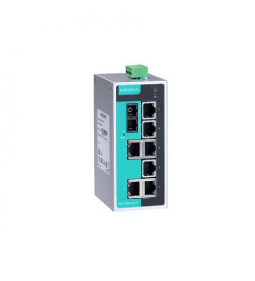 EDS-208A-S-SC-T, EDS-208A-S-SC-T Moxa, Unmanaged Ethernet switch with 7 10/100BaseT(X) ports, 1 100BaseFX single-mode port with SC connector, -40 to 75°C operating temperature EDS-208A-S-SC-T, EDS-208A-S-SC-T Moxa, Unmanaged Ethernet switch with 7 10/100BaseT(X) ports, 1 100BaseFX single-mode port with SC connector, -40 to 75°C operating temperature