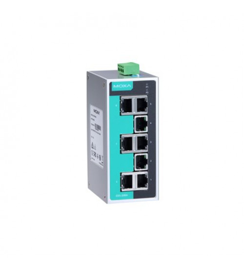 EDS-208A-T, EDS-208A-T Moxa, Unmanaged Ethernet switch with 8 10/100BaseT(X) ports, -40 to 75°C operating temperature EDS-208A-T, EDS-208A-T Moxa, Unmanaged Ethernet switch with 8 10/100BaseT(X) ports, -40 to 75°C operating temperature