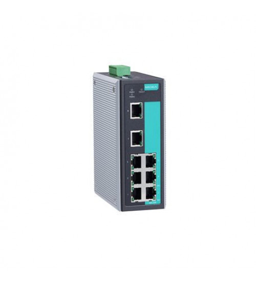 EDS-308, EDS-308 Moxa, Unmanaged Ethernet switch with 8 10/100BaseT(X) ports, relay output warning, 0 to 60°C operating temperature EDS-308, EDS-308 Moxa, Unmanaged Ethernet switch with 8 10/100BaseT(X) ports, relay output warning, 0 to 60°C operating temperature