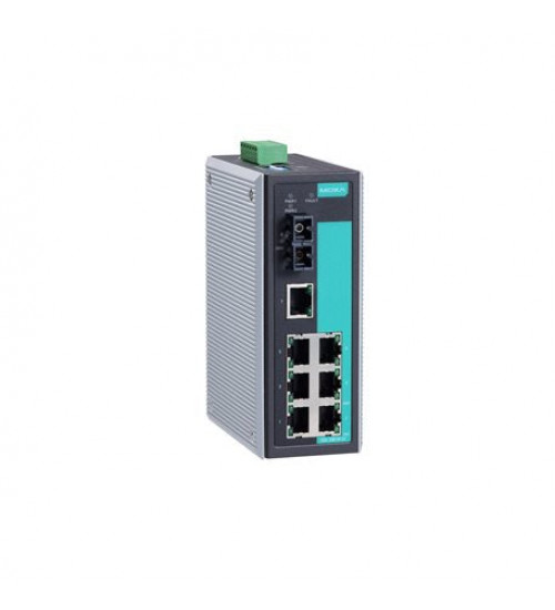 EDS-308-S-SC-T, EDS-308-S-SC-T Moxa, Unmanaged Ethernet switch with 7 10/100BaseT(X) ports, 1 100BaseFX single-mode port with SC connector, relay output warning, -40 to 75°C operating temperature EDS-308-S-SC-T, EDS-308-S-SC-T Moxa, Unmanaged Ethernet switch with 7 10/100BaseT(X) ports, 1 100BaseFX single-mode port with SC connector, relay output warning, -40 to 75°C operating temperature