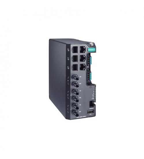 Moxa EDS-4009-3MST-HV, Managed Ethernet switch with 6 10/100BaseT(X) ports, 3 100BaseFX multi-mode ports with ST connectors, single power supply 110/220 VAC/VDC, -10 to 60°C operating temperature, Electrihub, Electrical store, Electrical supply store Moxa EDS-4009-3MST-HV, Managed Ethernet switch with 6 10/100BaseT(X) ports, 3 100BaseFX multi-mode ports with ST connectors, single power supply 110/220 VAC/VDC, -10 to 60°C operating temperature, Electrihub, Electrical store, Electrical supply store