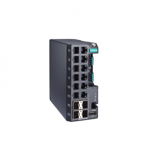 Moxa EDS-4012-4GC-LV, Managed Gigabit Ethernet switch with 8 10/100BaseT(X) ports, 4 10/100/1000BaseT(X) or 100/1000BaseSFP ports, dual power supply 12/24/48 VDC, -10 to 60°C operating temperature, Electrihub, Electrical store, Electrical supply store