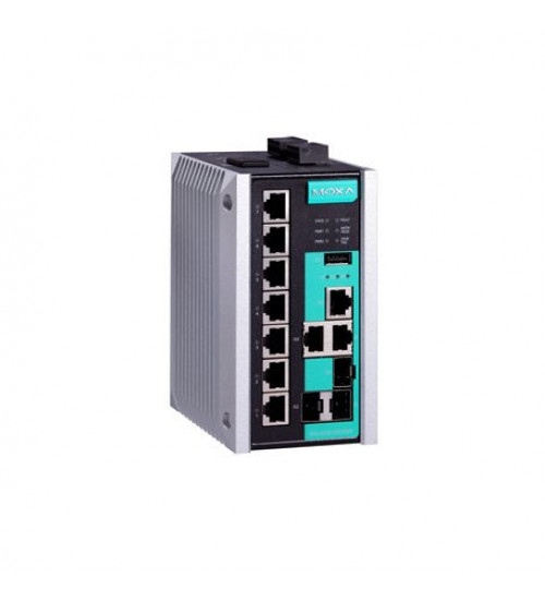 EDS-510E-3GTXSFP-T, EDS-510E-3GTXSFP-T Moxa, Managed Gigabit Ethernet switch with 7 10/100BaseT(X) ports, 3 10/100/1000BaseT(X) or 100/1000BaseSFP ports, -40 to 75°C operating temperature EDS-510E-3GTXSFP-T, EDS-510E-3GTXSFP-T Moxa, Managed Gigabit Ethernet switch with 7 10/100BaseT(X) ports, 3 10/100/1000BaseT(X) or 100/1000BaseSFP ports, -40 to 75°C operating temperature