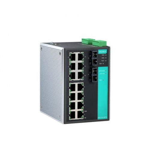 Moxa EDS-516A-MM-SC, Managed Ethernet switch with 14 10/100BaseT(X) ports,2 100BaseFX multi-mode ports with SC connectors, 0 to 60°C operating temperature, Electrihub, Electrical store, Electrical supply store Moxa EDS-516A-MM-SC, Managed Ethernet switch with 14 10/100BaseT(X) ports,2 100BaseFX multi-mode ports with SC connectors, 0 to 60°C operating temperature, Electrihub, Electrical store, Electrical supply store