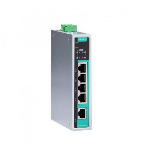 EDS-G205A-4POE, EDS-G205A-4POE Moxa, Unmanaged Gigabit PoE switch with 4 PoE 10/100/1000BaseT(X) ports, 1 1000BaseT port, 0 to 60°C operating temperature EDS-G205A-4POE, EDS-G205A-4POE Moxa, Unmanaged Gigabit PoE switch with 4 PoE 10/100/1000BaseT(X) ports, 1 1000BaseT port, 0 to 60°C operating temperature