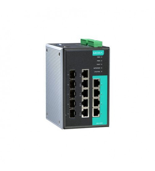 Moxa EDS-G509-T, Industrial full Gigabit Ethernet switch with 4 10/100/1000BaseT(X) ports, 5 combo 10/100/1000BaseT(X) or 100/1000BaseSFP slot combo ports, -40 to 75°C operating temperature, Electrihub, Electrical store, Electrical supply store Moxa EDS-G509-T, Industrial full Gigabit Ethernet switch with 4 10/100/1000BaseT(X) ports, 5 combo 10/100/1000BaseT(X) or 100/1000BaseSFP slot combo ports, -40 to 75°C operating temperature, Electrihub, Electrical store, Electrical supply store