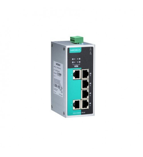 EDS-P206A-4POE, EDS-P206A-4POE Moxa, Unmanaged Ethernet switch with 2 10/100BaseT(X) ports,4 PoE ports, -10 to 60°C operating temperature EDS-P206A-4POE, EDS-P206A-4POE Moxa, Unmanaged Ethernet switch with 2 10/100BaseT(X) ports,4 PoE ports, -10 to 60°C operating temperature
