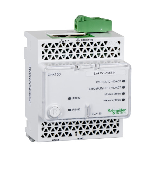 Schneider Electric EGX150 - Link 150 - ethernet gateway - 2 Ethernetport - 24 V DC and PoE