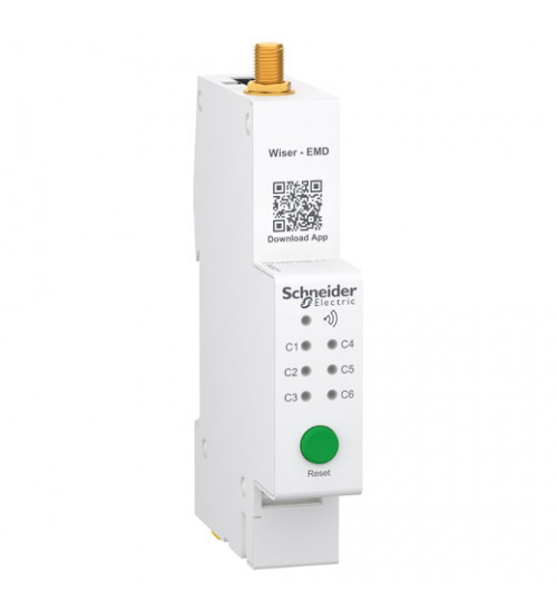 Schneider Electric ENMOD1P - Energy Monitoring Device, Wi-Fi, Wiser, Single Phase, DIN mounted with Six CTs