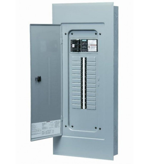 EQ424BQ100 Bolt - On Molded Case Load Center Specifications: Product Description: SIEMENS LOW VOLTAGE LOAD CENTER CSA LISTED. 3 - PHASE MAIN LUG AND MAIN BREAKER 24 - CIRCUITS. BQ100 BREAKER INSTALLED. SPECIAL FEATURES: WITHOUT DOOR, ALUMINUM BUS BAR, ENCLOSURE NEMA TYPE 1, GREY Product ... - Siemens
