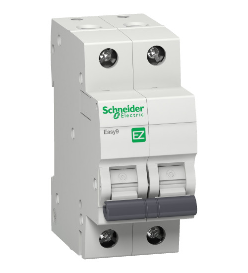 Schneider Electric EZ9F71232 - Miniature circuit breaker, Easy9, 2P, 32 A, C curve, 10000 A