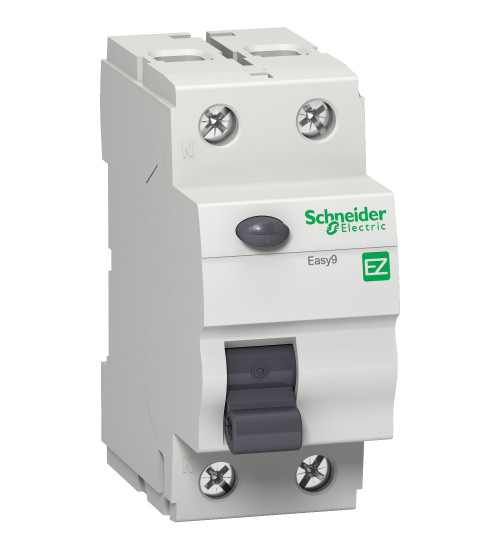 Schneider Electric EZ9R35225 - Easy9 Residual Current Circuit Breaker - 2P - 25A - 30mA - AC type - 240V