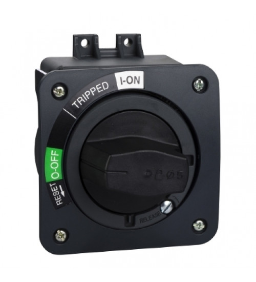 Schneider Electric EZAROTDS - direct rotary handle, EasyPact EZC100, EasyPact CVS100BS, black handle, black front plate