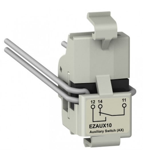 Schneider Electric EZAUX10 - auxiliary switch AX, EasyPact EZC 100, EasyPact CVS 100BS, 1 common point changeover contact