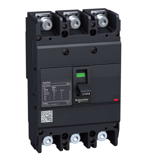 Schneider Electric EZC250N3200 - circuit breaker Easypact EZC250N - TMD - 200 A - 3 poles 3d
