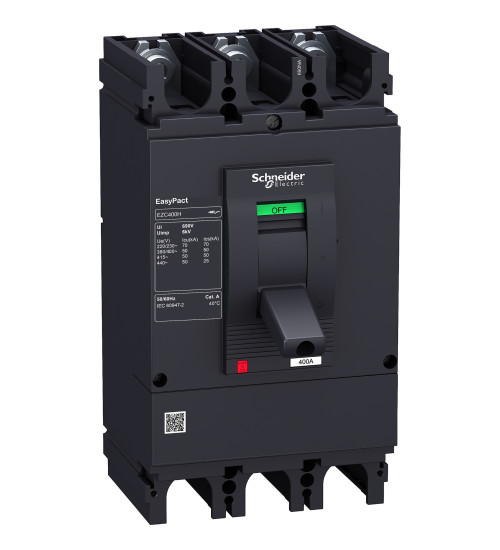 Schneider Electric EZC400H3400N - circuit breaker Easypact EZC400H - TMD - 400 A - 3 poles 3d