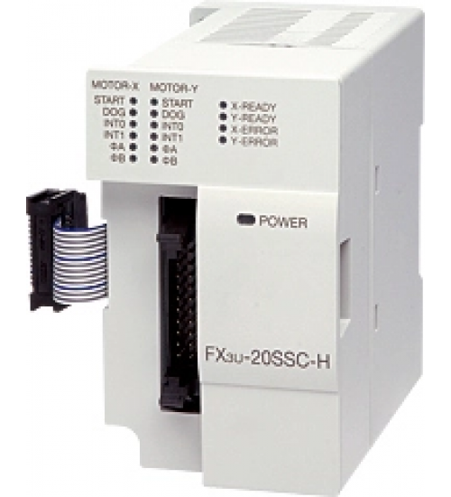 PLC, FX3U Two-axis positioning module with SSCNET IIIfor MR-J3-B servo motors