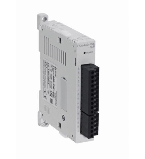 PLC, FX3U Analog input module for Pt1000/Ni1000 elements;4 Pt1000/Ni1000 inputs